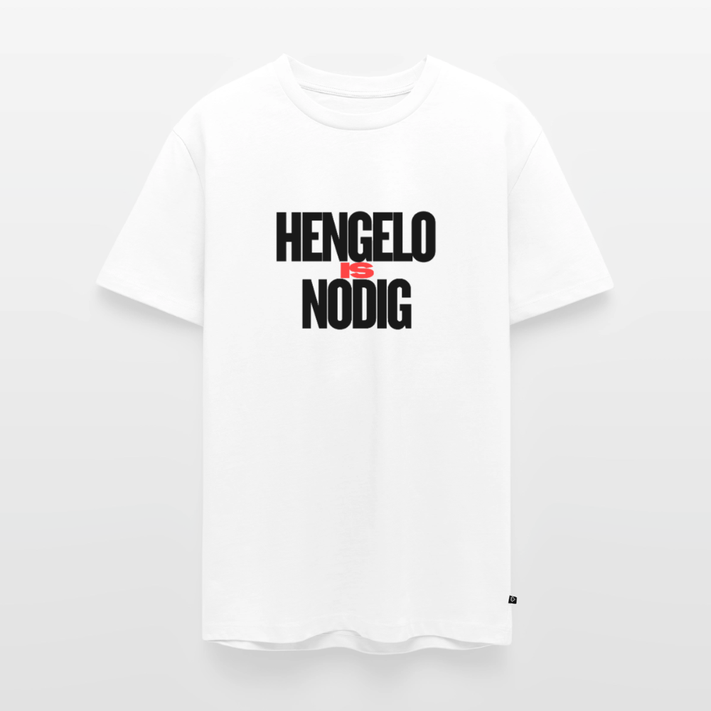 Shirt 'Hengelo is nodig' | Zwart | Men - wit