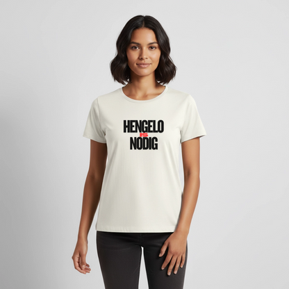 Shirt 'Hengelo is nodig' | Zwart | Women - natuurwit