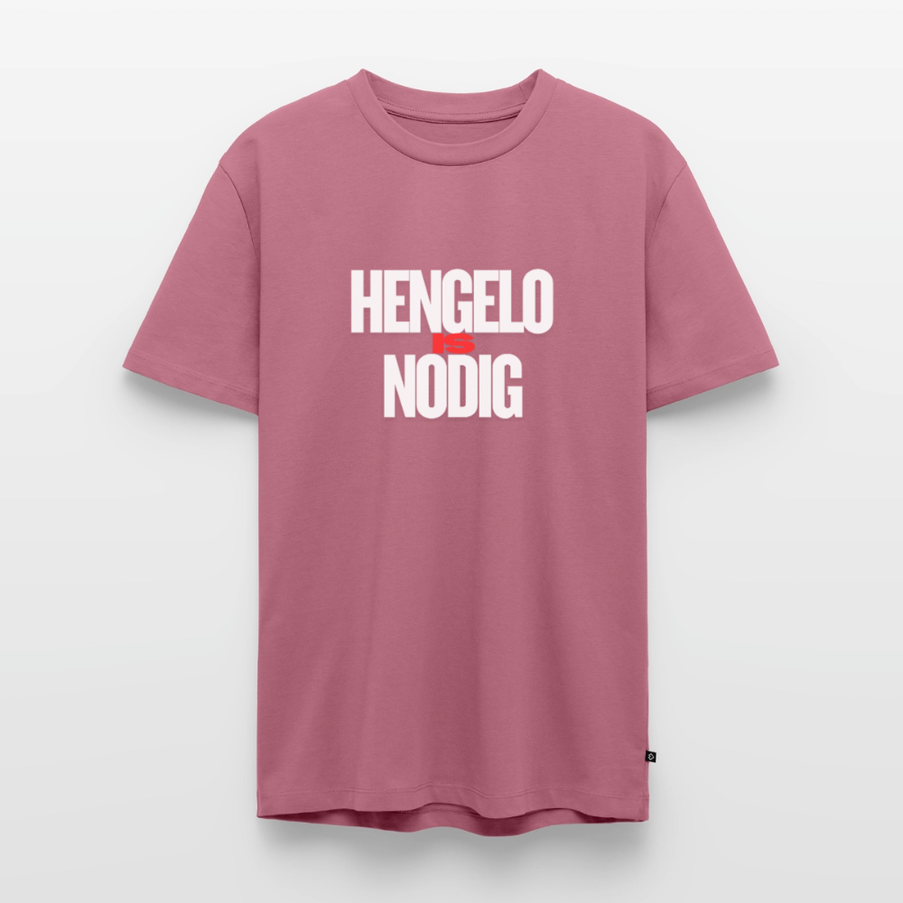 Shirt 'Hengelo is nodig' | Wit | Men - mauve