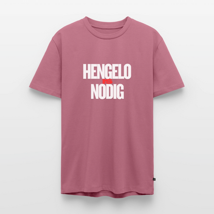 Shirt 'Hengelo is nodig' | Wit | Men - mauve