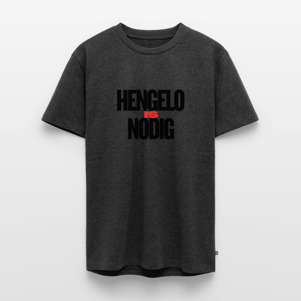 Shirt 'Hengelo is nodig' | Zwart | Men - antraciet gemêleerd