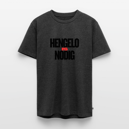 Shirt 'Hengelo is nodig' | Zwart | Men - antraciet gemêleerd