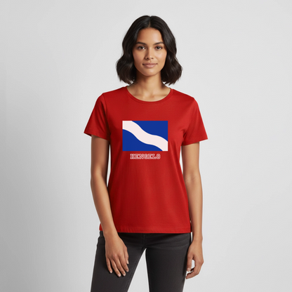 Shirt 'Vlag Hengelo' | Women - rood