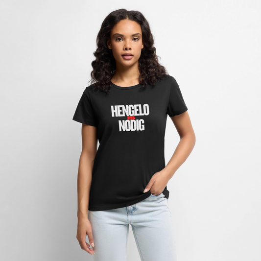 Shirt 'Hengelo is nodig' | Wit | Women - zwart