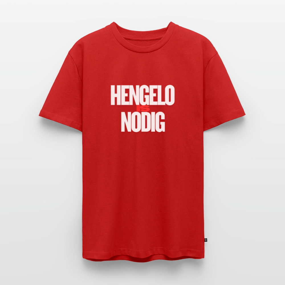 Shirt 'Hengelo is nodig' | Wit | Men - rood