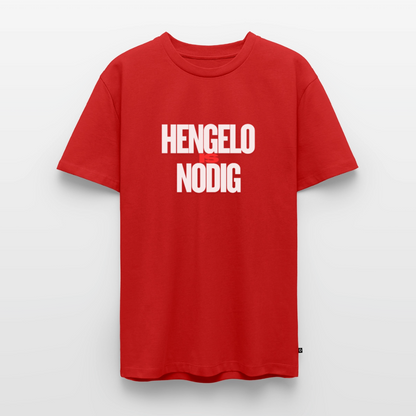 Shirt 'Hengelo is nodig' | Wit | Men - rood