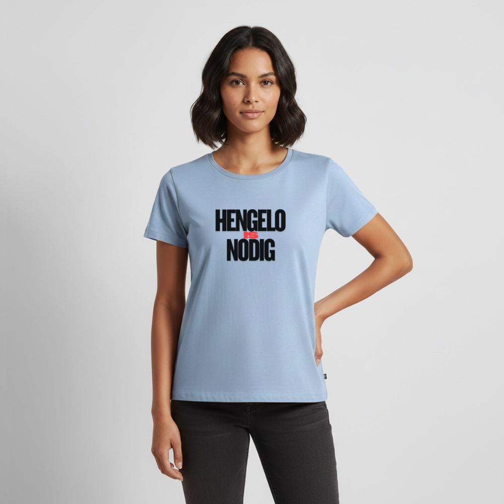Shirt 'Hengelo is nodig' | Zwart | Women - lichtblauw