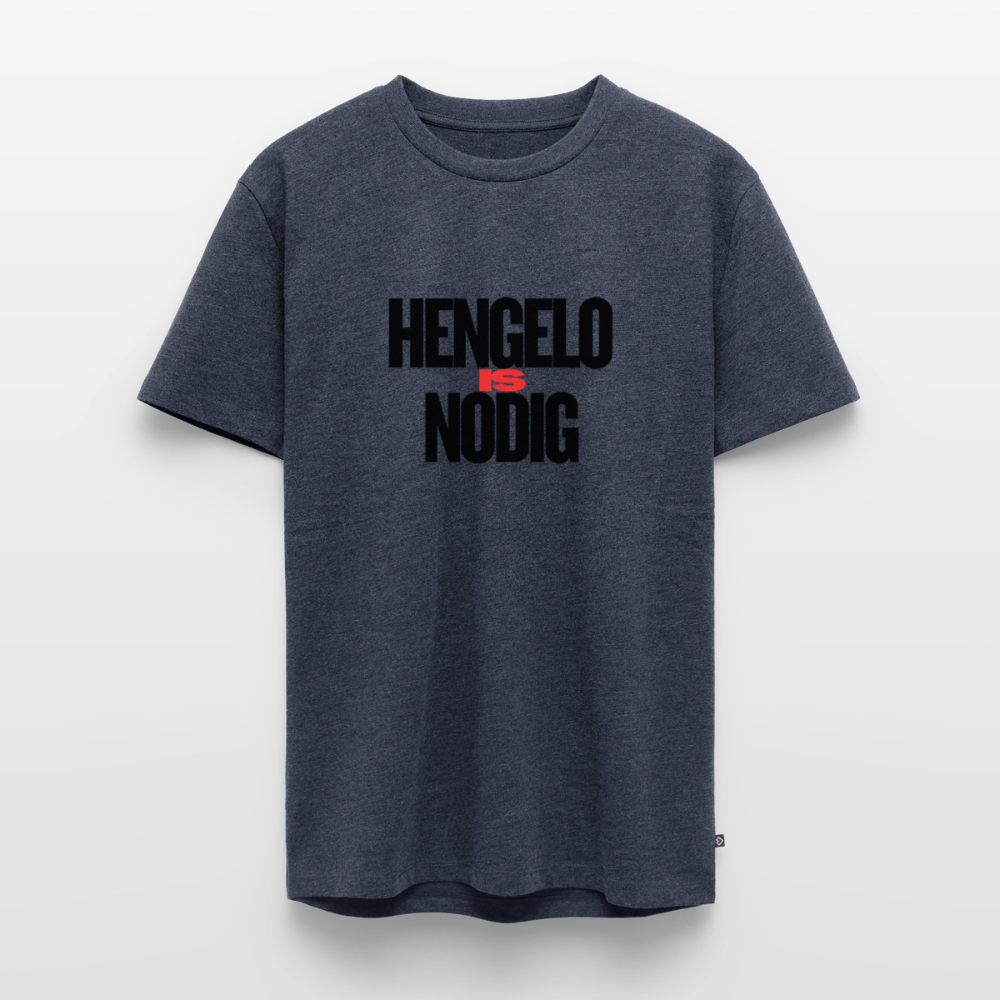 Shirt 'Hengelo is nodig' | Zwart | Men - jeansblauw 
