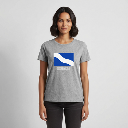 Shirt 'Vlag Hengelo' | Women - grijs gemêleerd