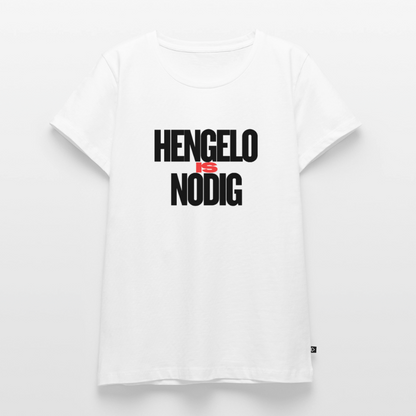 Shirt 'Hengelo is nodig' | Zwart | Women - wit