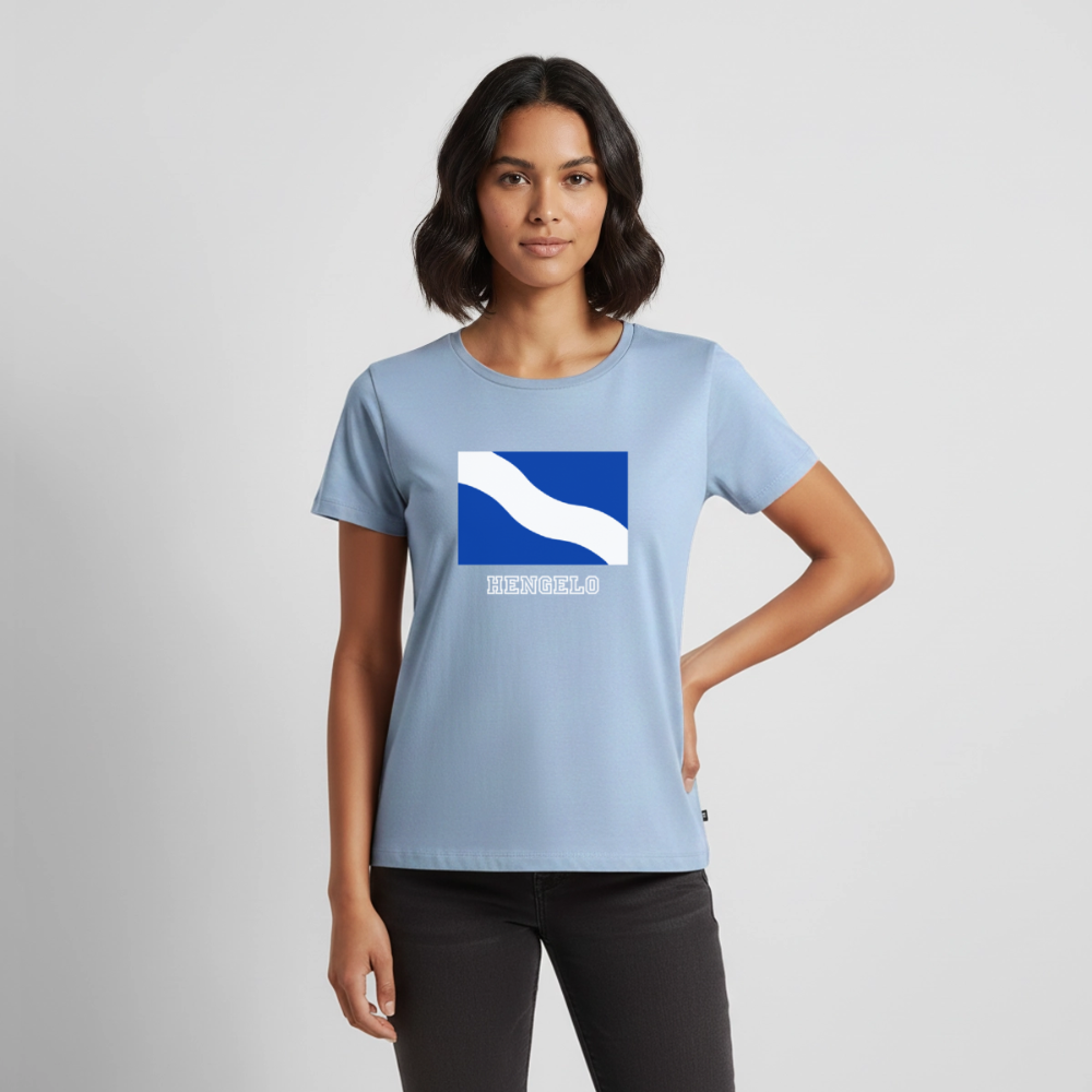 Shirt 'Vlag Hengelo' | Women - lichtblauw