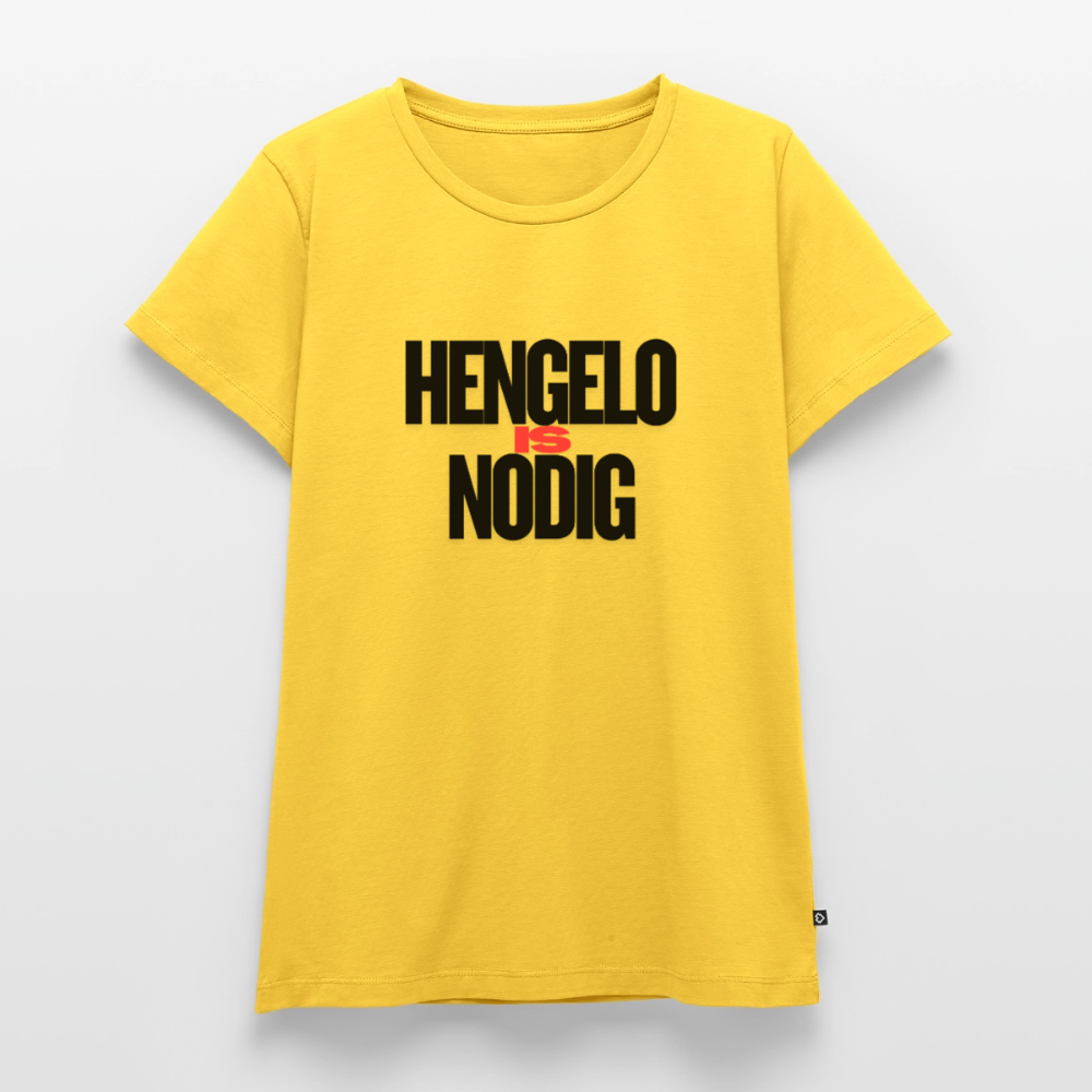 Shirt 'Hengelo is nodig' | Zwart | Women - geel