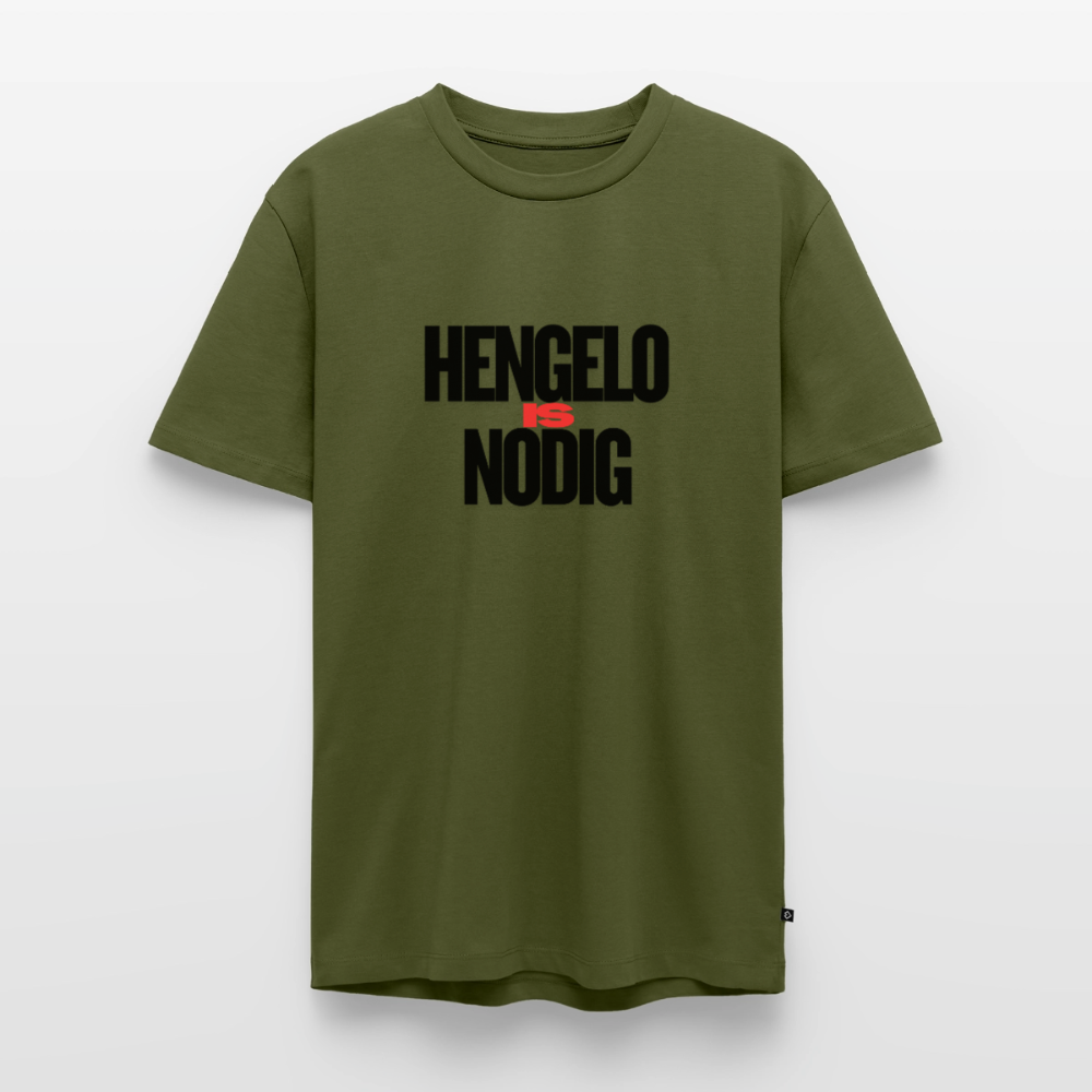 Shirt 'Hengelo is nodig' | Zwart | Men - kaki