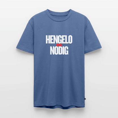 Shirt 'Hengelo is nodig' | Wit | Men - duifblauw