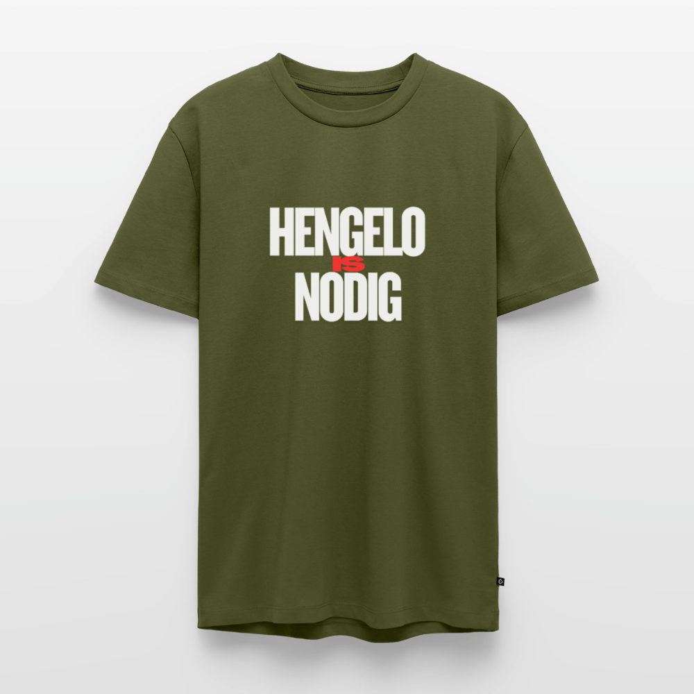 Shirt 'Hengelo is nodig' | Wit | Men - kaki
