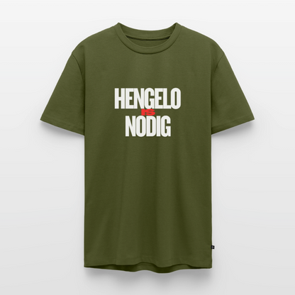 Shirt 'Hengelo is nodig' | Wit | Men - kaki