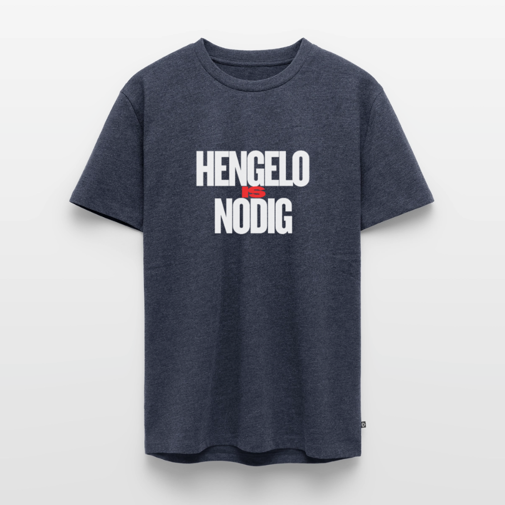 Shirt 'Hengelo is nodig' | Wit | Men - jeansblauw 