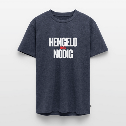 Shirt 'Hengelo is nodig' | Wit | Men - jeansblauw 