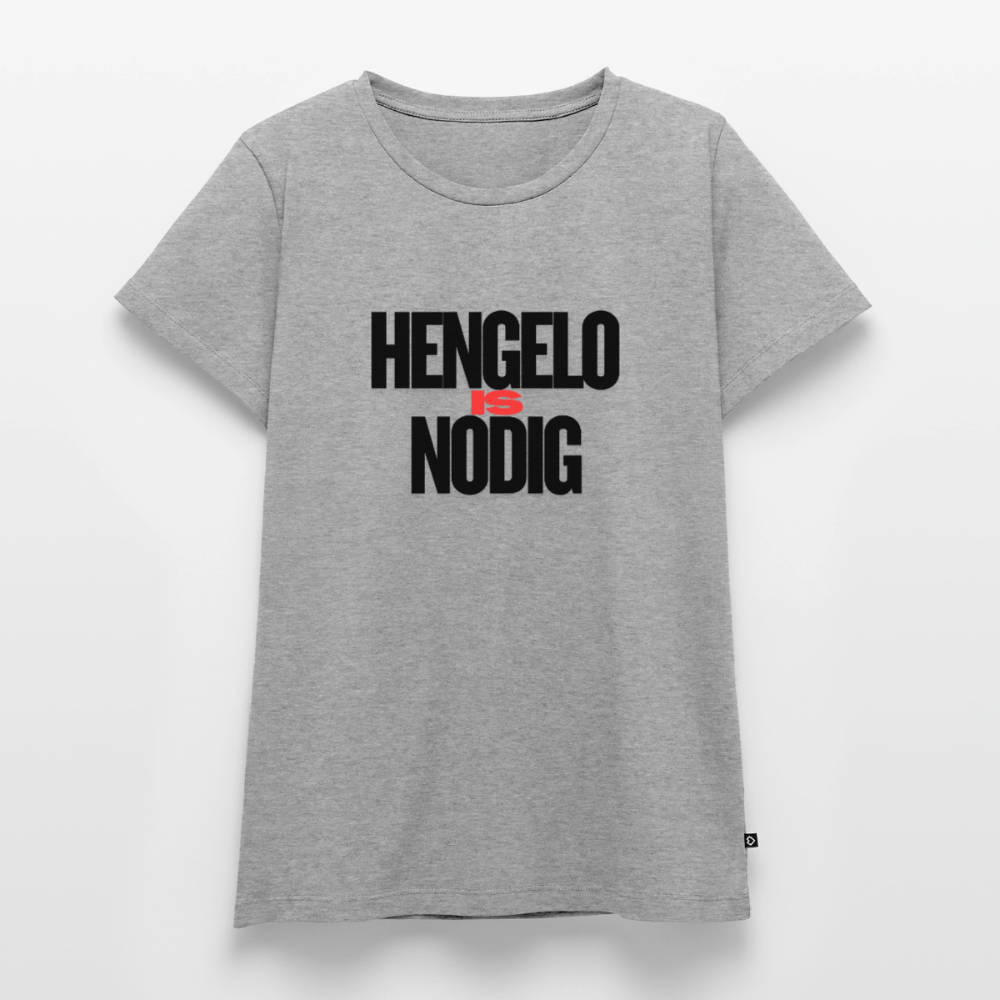 Shirt 'Hengelo is nodig' | Zwart | Women - grijs gemêleerd