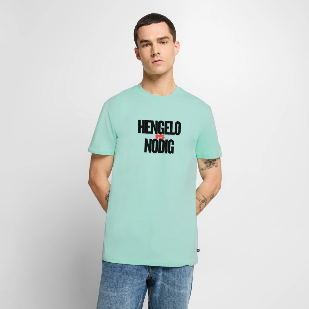 Shirt 'Hengelo is nodig' | Zwart | Men - mint 