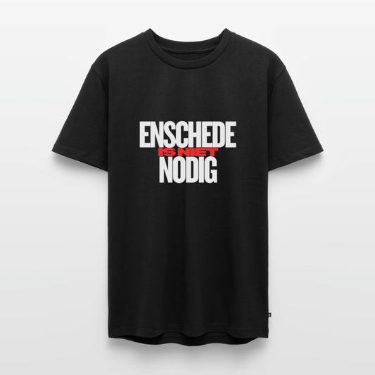 Shirt 'Enschede is niet nodig' | Wit | Men - zwart