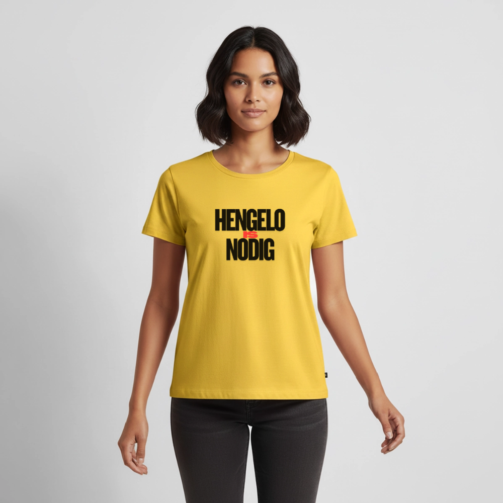 Shirt 'Hengelo is nodig' | Zwart | Women - geel