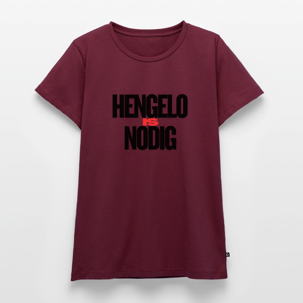 Shirt 'Hengelo is nodig' | Zwart | Women - bourgondisch