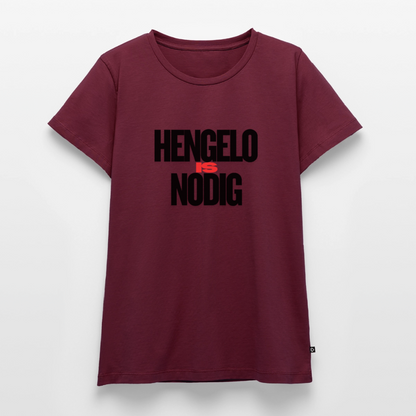 Shirt 'Hengelo is nodig' | Zwart | Women - bourgondisch