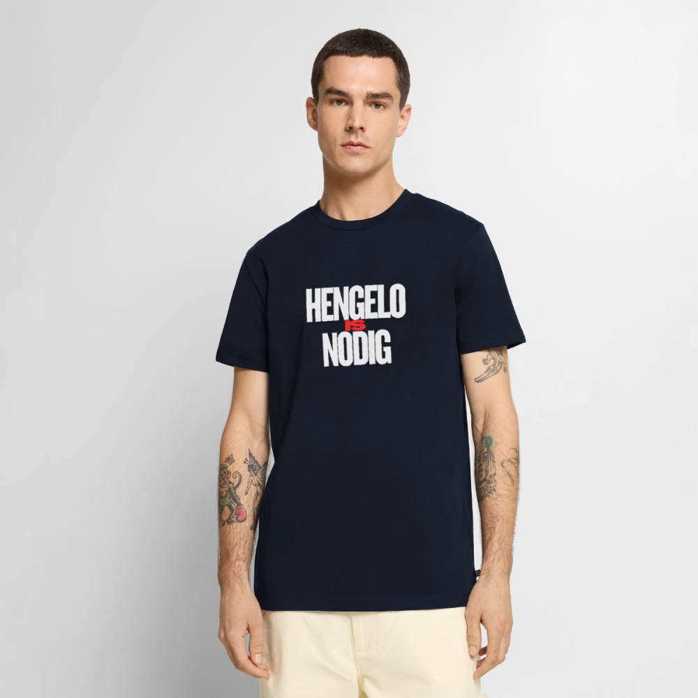 Shirt 'Hengelo is nodig' | Wit | Men - navy