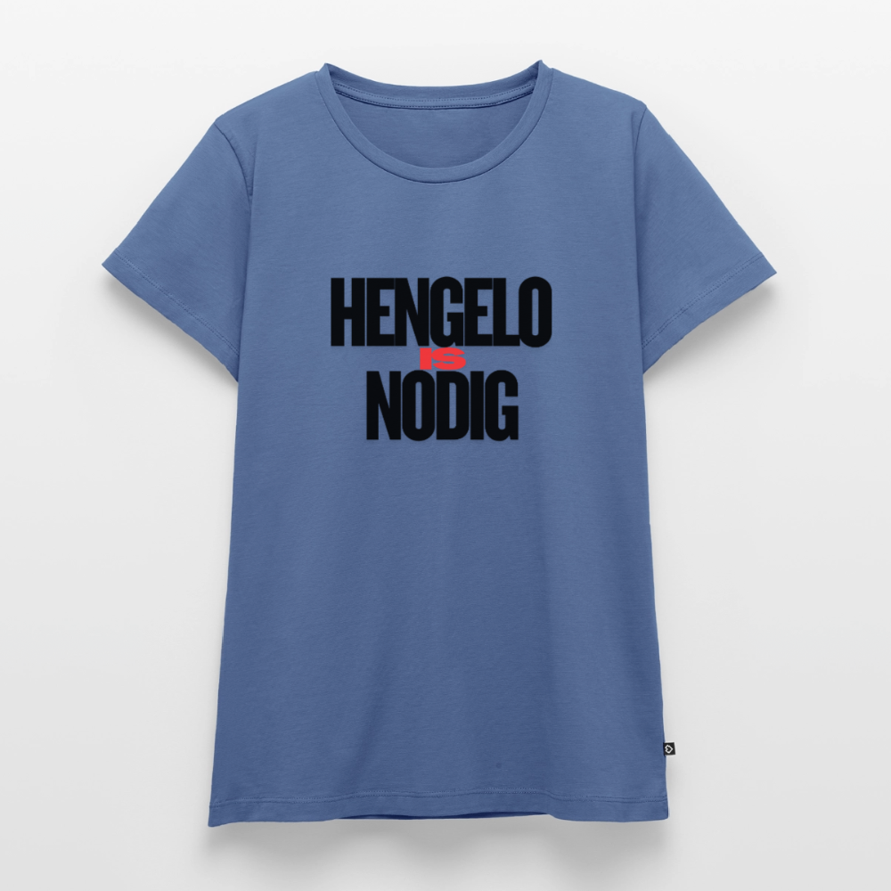 Shirt 'Hengelo is nodig' | Zwart | Women - duifblauw