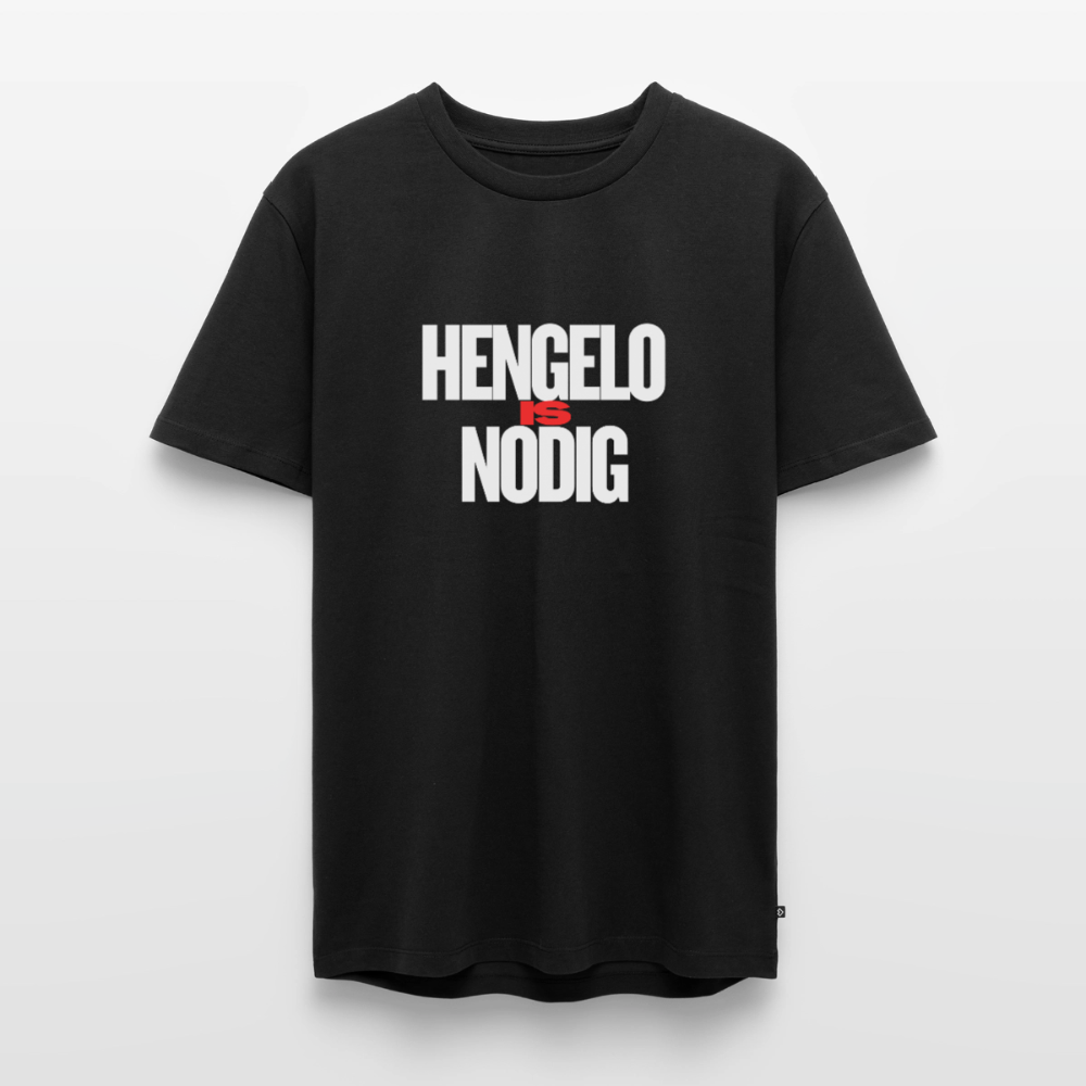 Shirt 'Hengelo is nodig' | Wit | Men - zwart