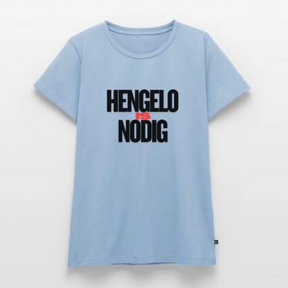 Shirt 'Hengelo is nodig' | Zwart | Women - lichtblauw