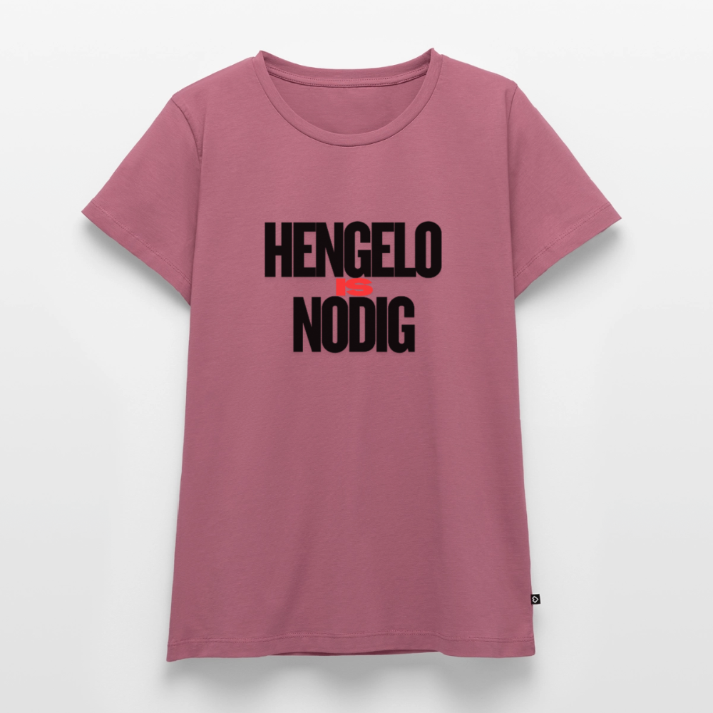 Shirt 'Hengelo is nodig' | Zwart | Women - mauve